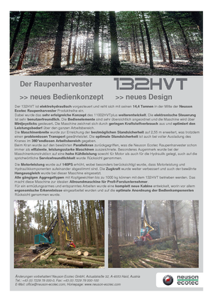 Harvesters Neuson-Ecotec 132 HVT