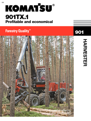 Biçerdöverler Komatsu 901 TX