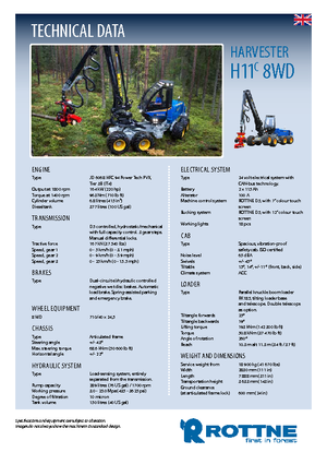 Biçerdöverler Rottne H 11 C