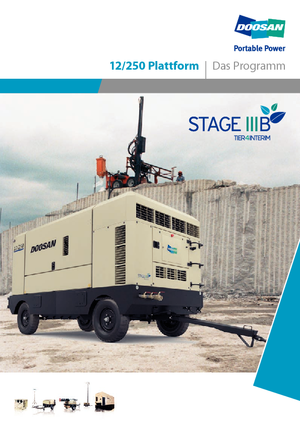 Portable Air Compressors - Diesel, Electric, Gasoline Doosan 12/250