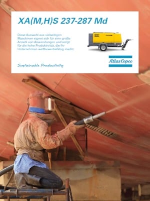 Portable Air Compressors - Diesel, Electric, Gasoline Atlas Copco XAMS 287 MD