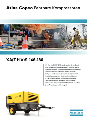 Portable Air Compressors - Diesel, Electric, Gasoline Atlas Copco XATS 156 Dd