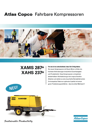 Taşınabilir Hava Kompresörleri - Dizel, Elektrikli, Benzinli Atlas Copco XAHS 237 CD