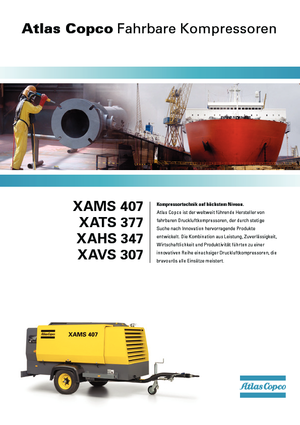 Portable Air Compressors - Diesel, Electric, Gasoline Atlas Copco XAHS 347 CD