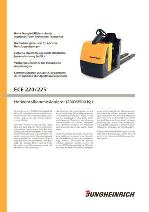Order Pickers & Cherry Picker Forklifts Jungheinrich ECE 220