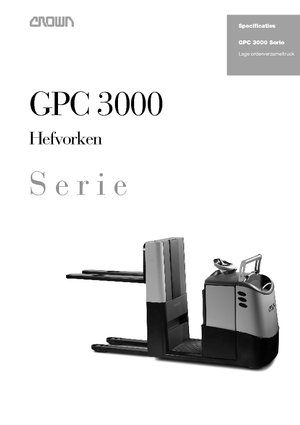 Order Pickers & Cherry Picker Forklifts Crown GPC 3045-1.2