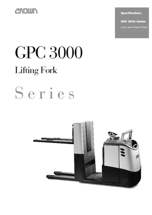 Order Pickers & Cherry Picker Forklifts Crown GPC 3045-1.2