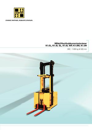 Order Pickers & Cherry Picker Forklifts Hyster K1.0L-AC