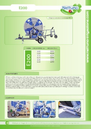Hose reels Nettuno E200 150/350