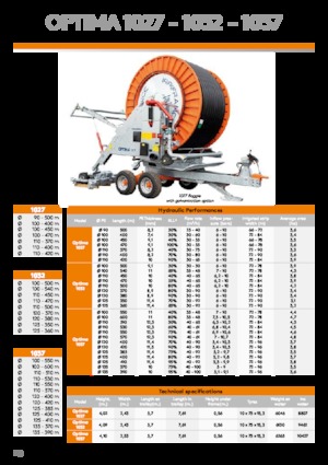 Hortum makaraları IRRIFRANCE Optima 1037 Boggie 135/390