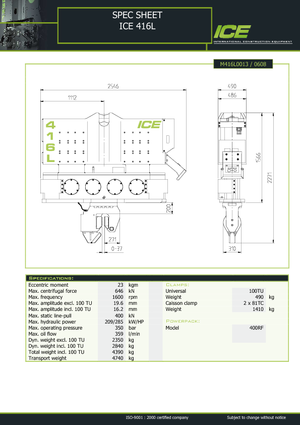 Vibro Hammers ICE 416 L