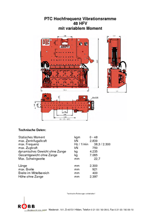 Vibro Hammers PTC 48 HFV