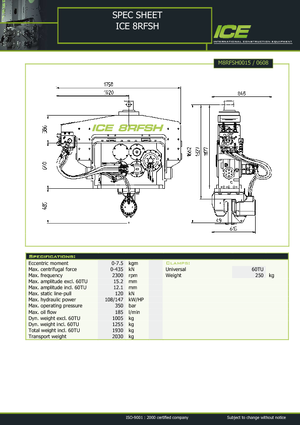 Vibro Hammers ICE 8 RFSH