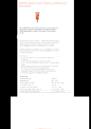 Hydraulic Breakers Sandvik BR555i