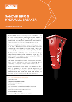 Hydraulic Breakers Sandvik BR555i