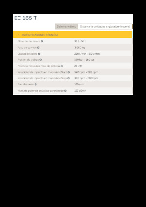 Hidrolik yontma çekiçleri Epiroc EC 165 T