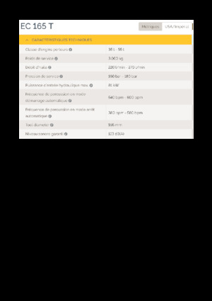 Hidrolik yontma çekiçleri Epiroc EC 165 T