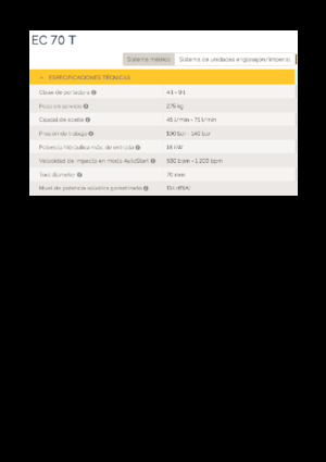 Hydraulic Breakers Epiroc EC 70 T