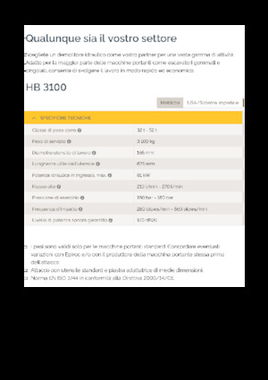 Hydraulic Breakers Epiroc HB 3100