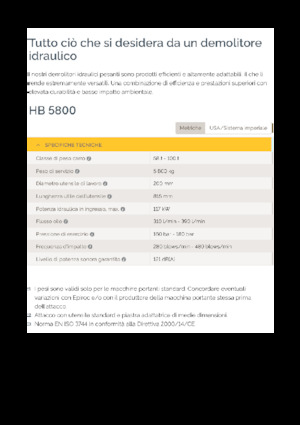 Hidrolik yontma çekiçleri Epiroc HB 5800