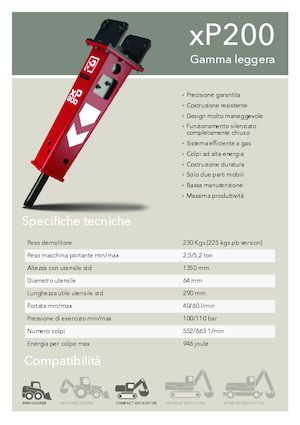 Hydraulic Breakers Promove xP 200