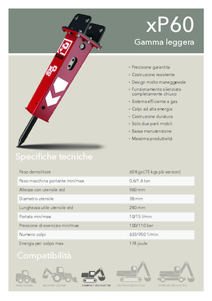 Hydraulic Breakers Promove xP 60 