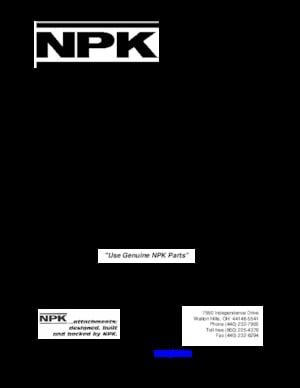 Hidrolik yontma çekiçleri NPK E 216 B