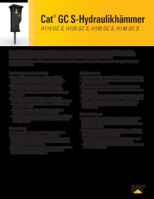 Hidrolik yontma çekiçleri Caterpillar H140GC S 