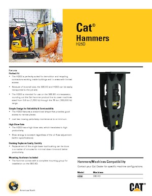 Hydraulic Breakers Caterpillar H25D