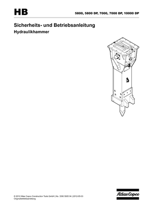 Hydraulic Breakers Atlas Copco HB 7000