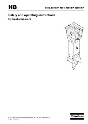 Hydraulic Breakers Atlas Copco HB 7000