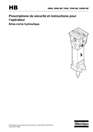 Hydraulic Breakers Atlas Copco HB 7000