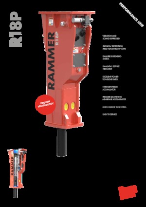 Hydraulic Breakers Rammer R18P