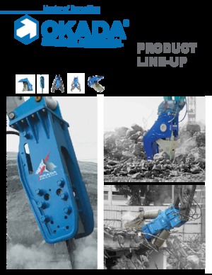 Hidrolik yontma çekiçleri Okada TOP300 