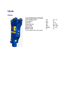 Hydraulic Breakers Vistarini VH 60