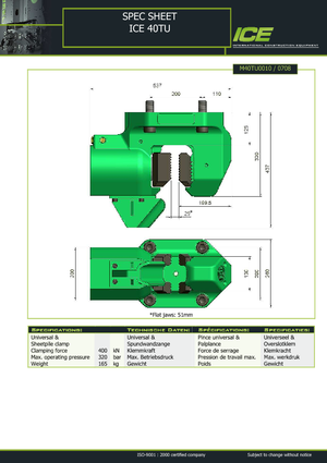 Hydraulic Collets ICE 40 TU