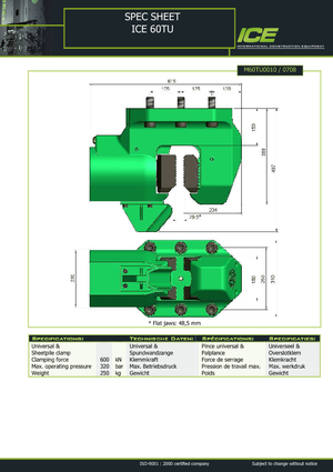 Hydraulic Collets ICE 60 TU