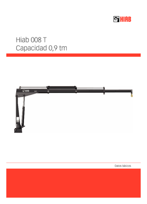 Hydraulic loading cranes Hiab 008 T-1 PTO