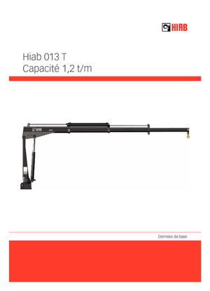 Electric Loading Cranes Hiab 013 T-1 PTO