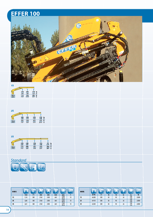 Hydraulic loading cranes Effer 100 N 4S