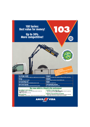 Hydraulic loading cranes Amco Veba 103-3 S