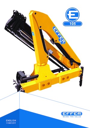 Hydraulic loading cranes Effer 105 3S