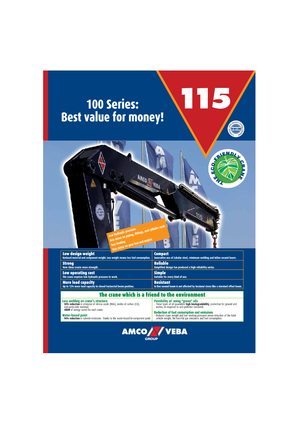 Hydraulic loading cranes Amco Veba 115-1 S