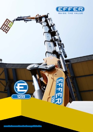 Hydraulic loading cranes Effer 1255 8S