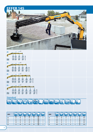 Hydraulic loading cranes Effer 145.11 2S