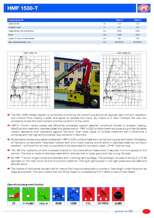 Hidrolik Vinçler HMF 1530-T4-MCS