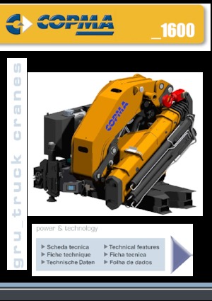 Hydraulic loading cranes COPMA 2000 1600.9 J7