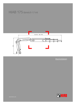 Hydraulic loading cranes Hiab 175-3