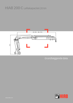 Hydraulic loading cranes Hiab 200 C-2