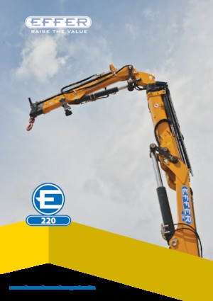 Hydraulic loading cranes Effer 220 5S
